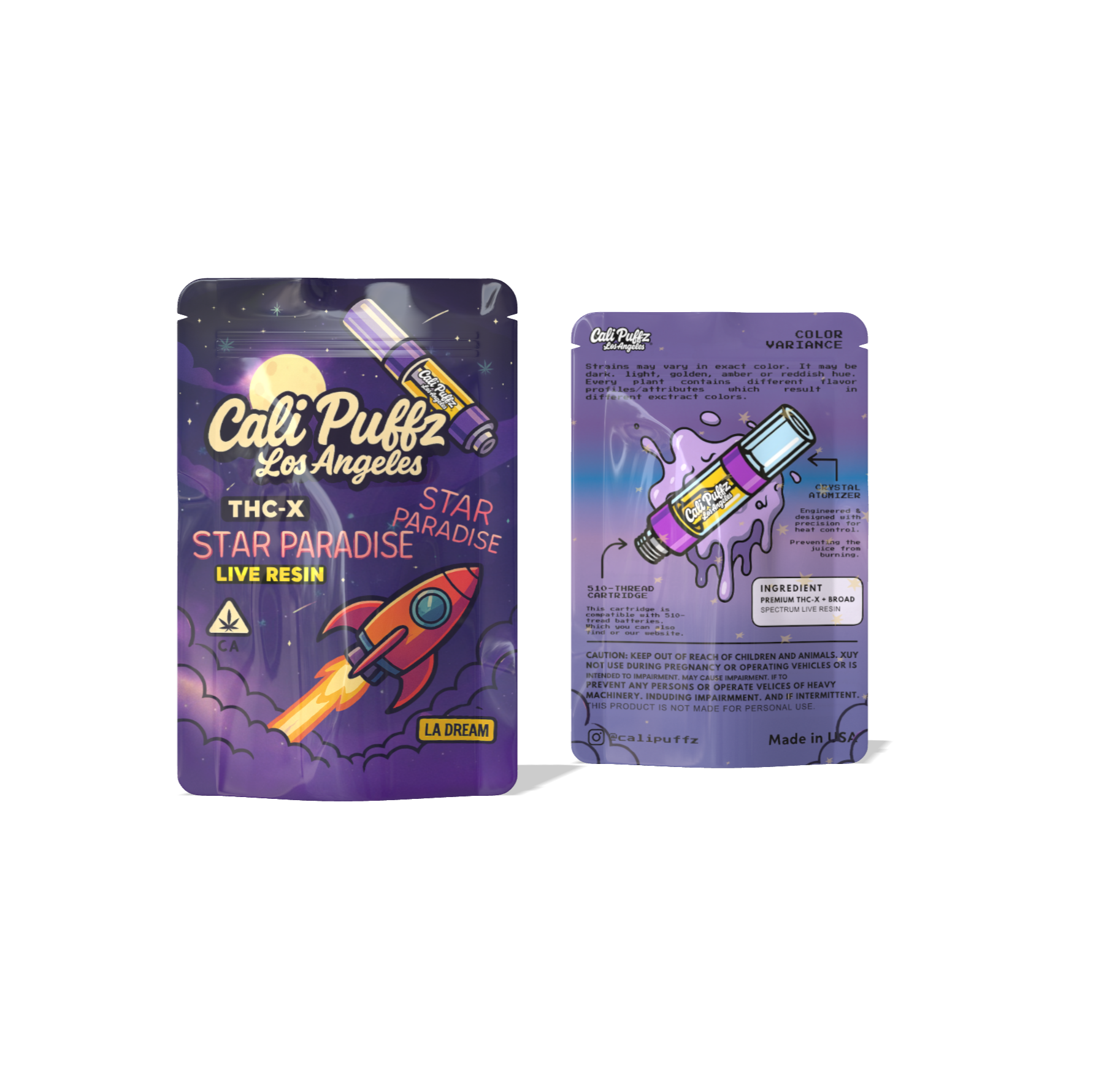 1+1 FREE THC-X 1ML Cartridge Star Paradise