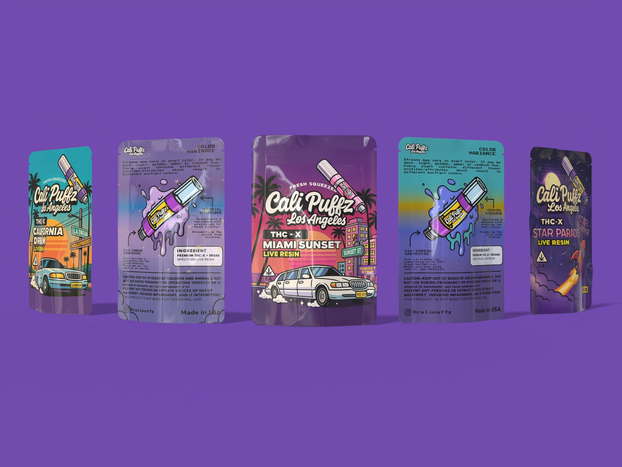 5+5 FOR FREE THC-X 1ML Cartridge Random Flavors